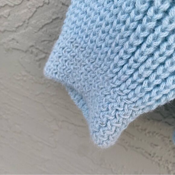 Vintage Boepple Women's Cardigan Sweater M Light Blue Knit - Picture 13 of 13